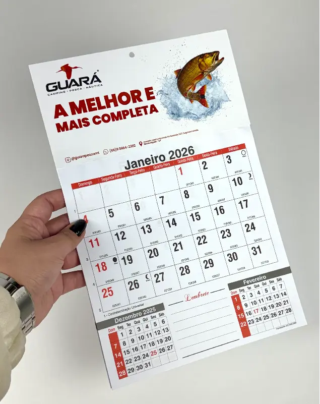 Calendários e Agendas, Impresso Arte Gráfica