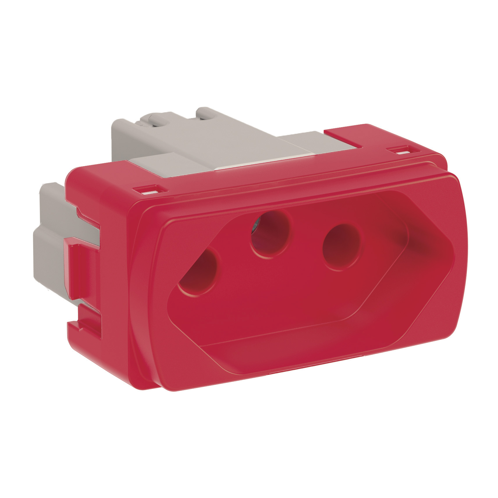 MODULO TOMADA 2P+T 20A VERMELHA