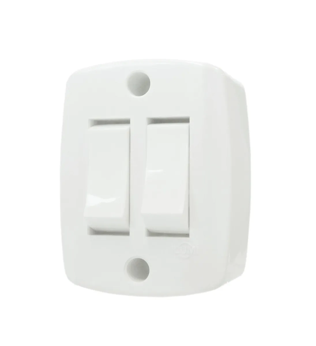 INTERRUPTOR 2 TECLAS SIMPLES DE SOBREPOR