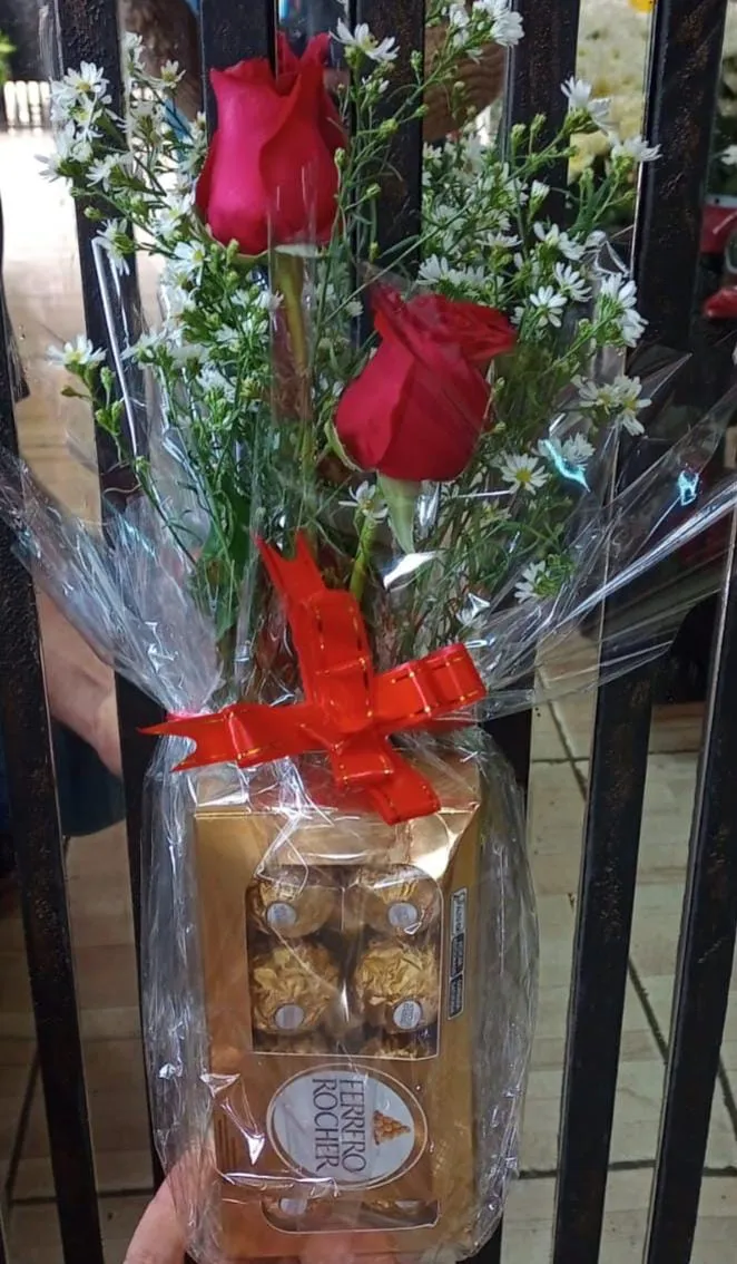 Rosas e Chocolate - 01 Unidade