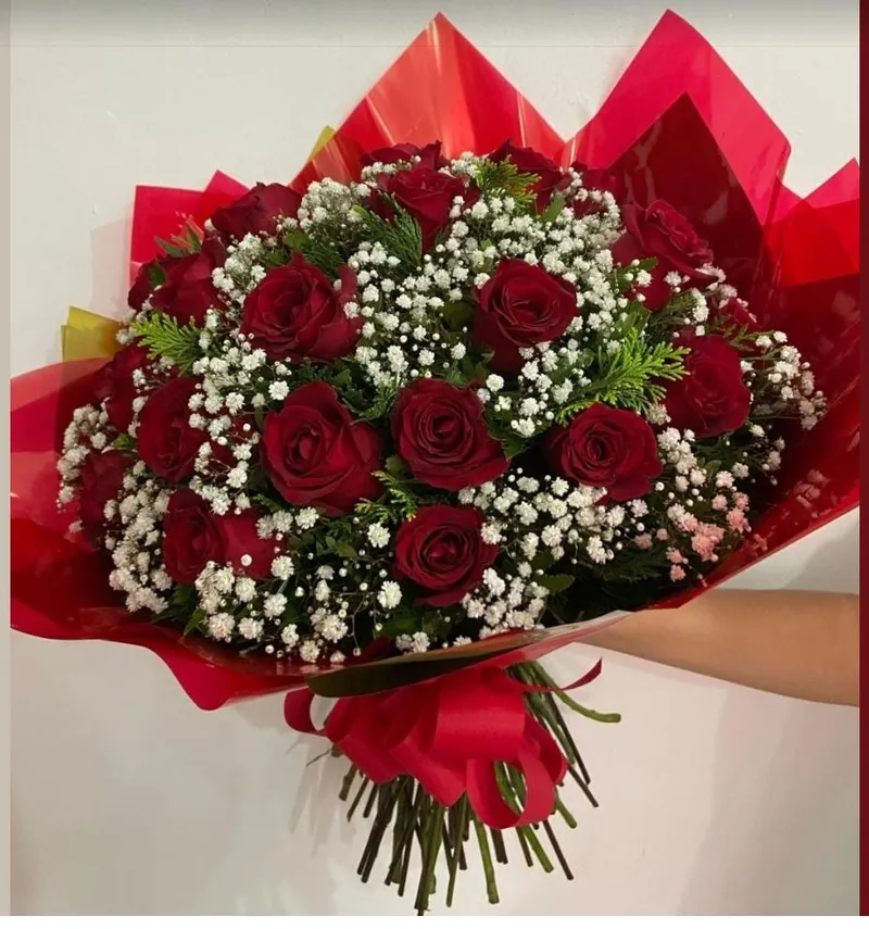 Buque Luxo Rosas Importadas - 12 Unidades