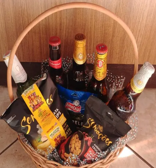 Cesta 5 Tipos de Cervejas Pequena