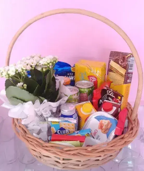 Café da Manhã 2 Pesoas com Flores