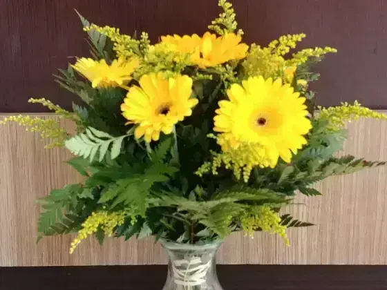 Vaso com Gerberas - 6 Gerberas
