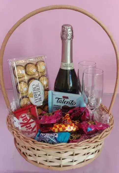 Vinho Frizante e Chocolates