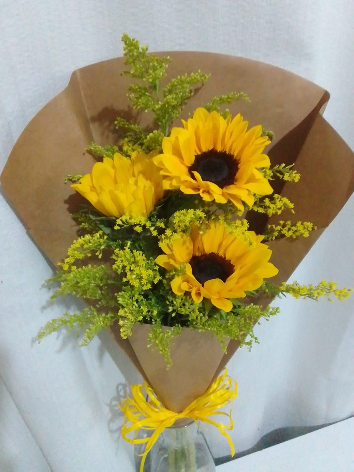 Ramalhete de Girassóis / Amarelo / 03 Unidades