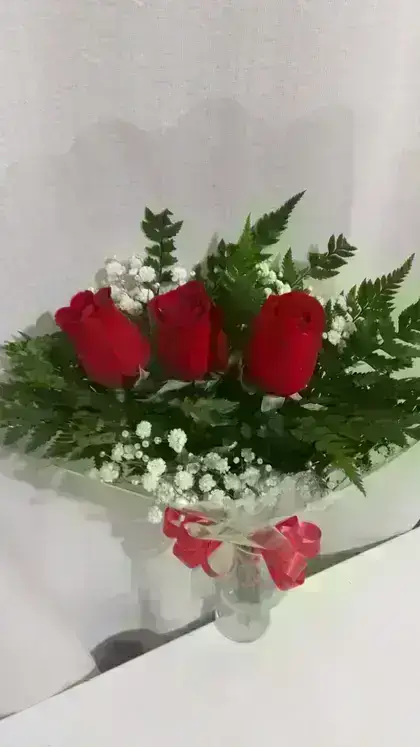 Bouquet 3 Rosas Nacionais