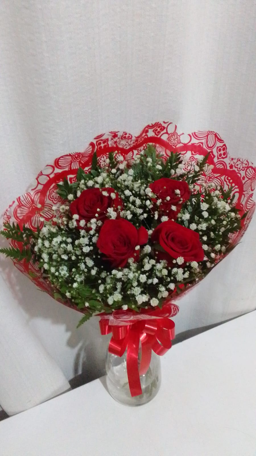 Bouquet 3 Rosas Importadas Colombianas