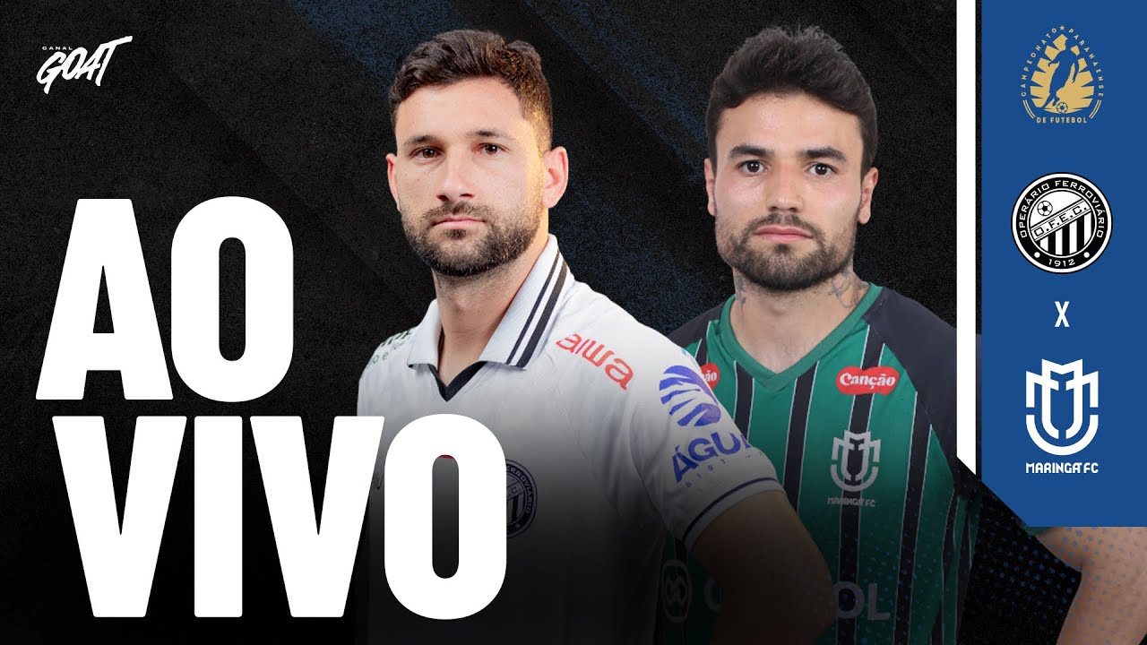 ASSISTA AO VIVO: Operário x Maringá, pelo Paranaense, com imagens